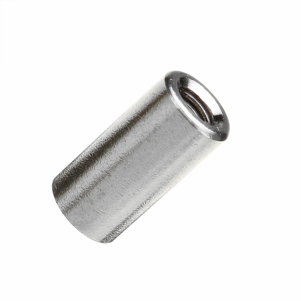 M6 20mm Round Connector 304 Stainless Steel Threaded Sleeve Bar Stud Rod Coupling Nut