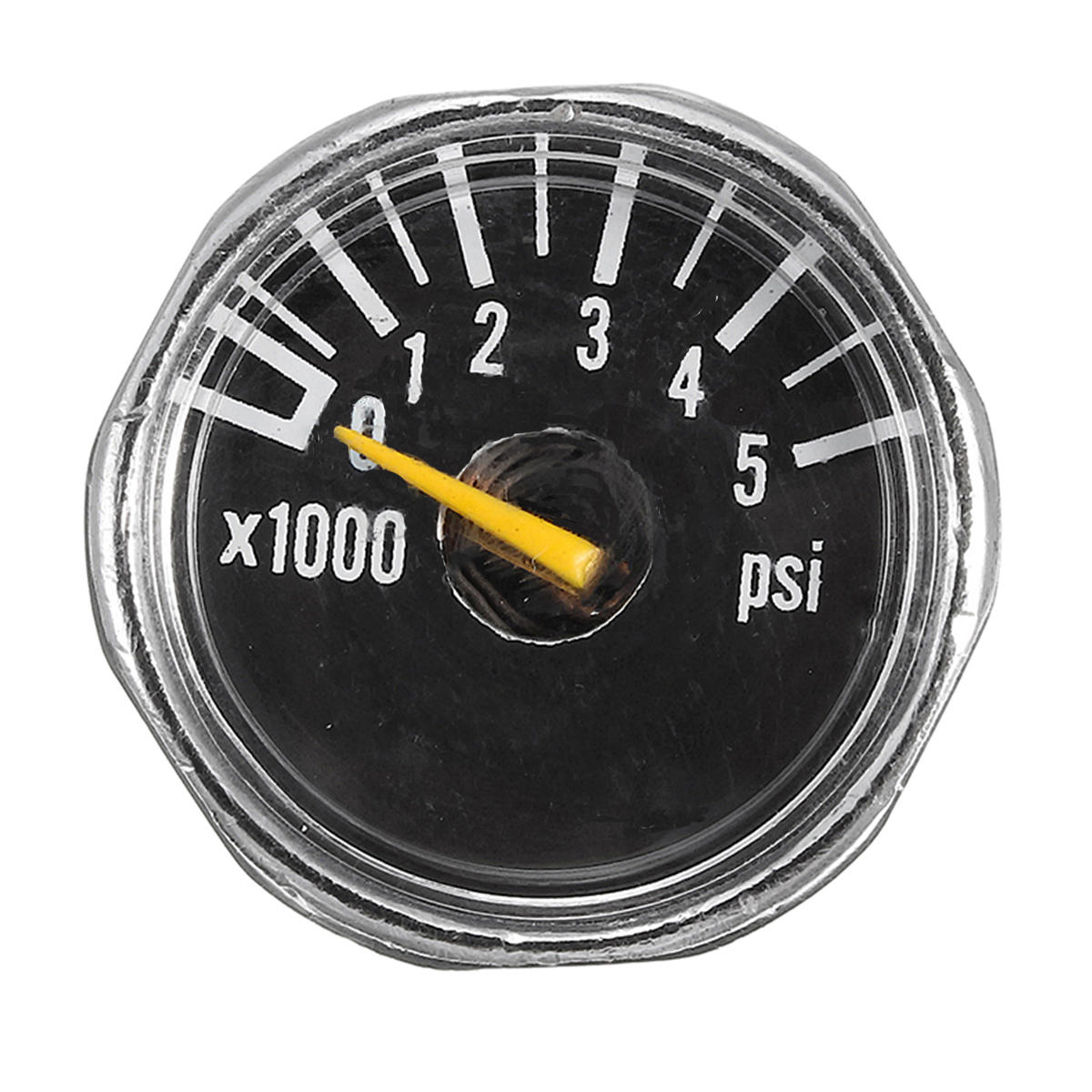 Micro Gauge 1 inch 25mm 0 to 5000psi High Pressure for HPA Paintball Tank CO2 PCP