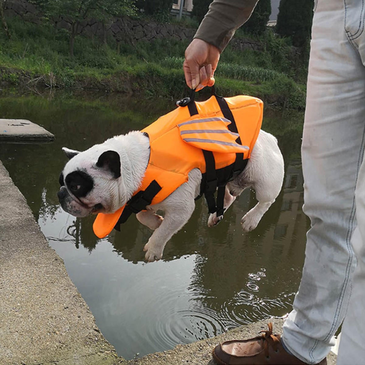 Pet Dog Life Jacket Swimsuit Safety Clothes Life Jacket Dogs Swimwear Dog Swimming Suit Vest