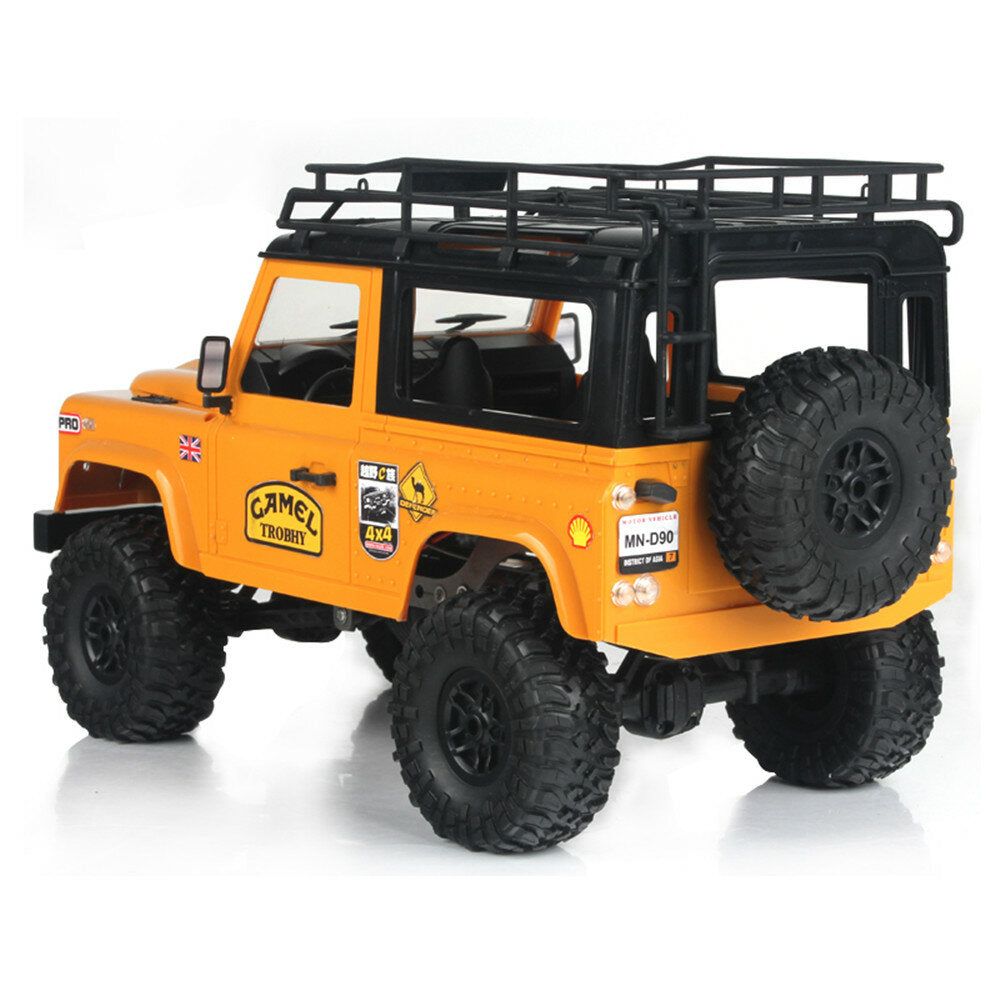 1/12 2.4G 4WD RC Car w/ Front LED Light 2 Body Shell Roof Rack Crawler Off-Road Truck RTR Toy