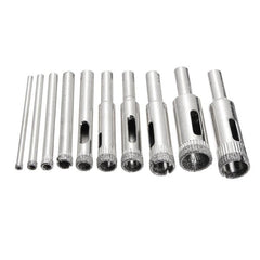 DB-HS3 10pcs Diamond Hole Saw Drill Bit Set 3mm-13mm Tile Ceramic Glass Porcelain Marble