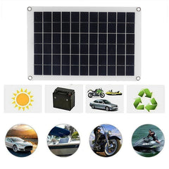 20W 12V/5V Polycrystalline Solar Panel Kit Battery Charger Portable Solar Panel for Car Boat Van