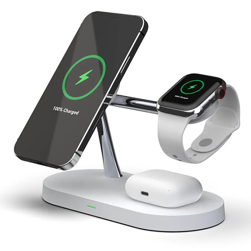 Fast Wireless Charger Pad for iPhone 13/14/Pro/Max, iWatch, AirPods, Qi-enabled