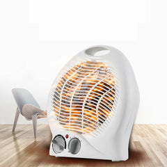 Portable 2000W Desktop Fan Heater - Oscillating Electric Heater for Home, EU Plug