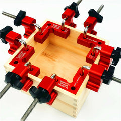 4pc Mini Woodworking Clamps - 90degree Right Angle Precision Carpenter Square