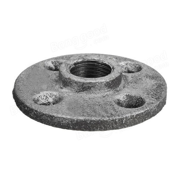 1/2 Inch Cast Iron Steel Tube Pipe Floor Flange Pipe Fitting Wall Mount