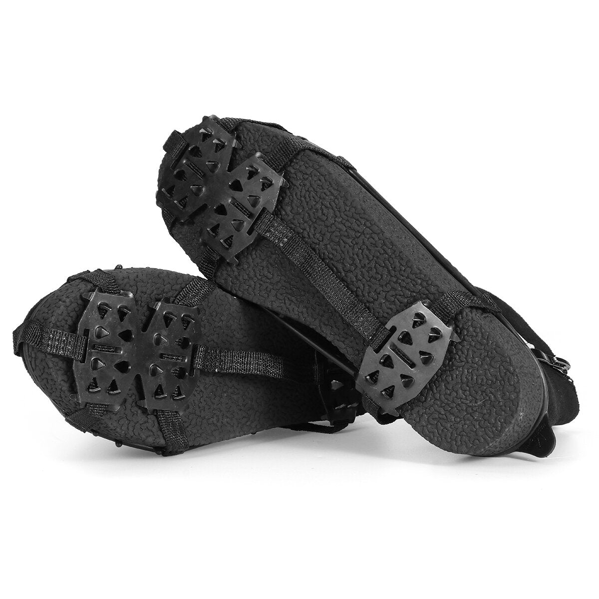 24 Teeth Anti-Slip Ice Grips Gripper Shoes Boot Cleats Spike Snow Chain Crampons