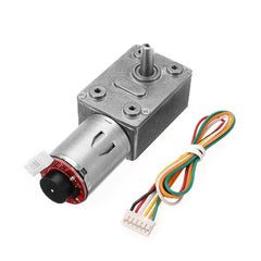 DC 24V 80RPM High torque Turbo Encoder Motor Worm Geared Motor Reducer Motor