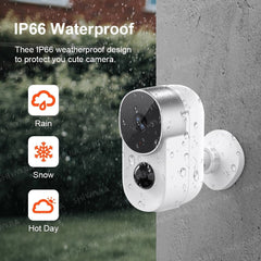 1080P 2MP WiFi IP Camera AI PIR Motion Sensor Derection 2-way Audio Battery Powered Security CCTV Cam Outdoor Waterproof