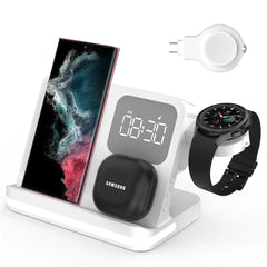 6-in-1 Wireless Charger Stand for iPhone, Samsung, Galaxy Watch, Buds, Fast Charging