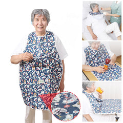 Elderly Patient Adult Waterproof Bib Feeding Drinking Anti-leak Clothes Protector for Adult Mealtime Bib