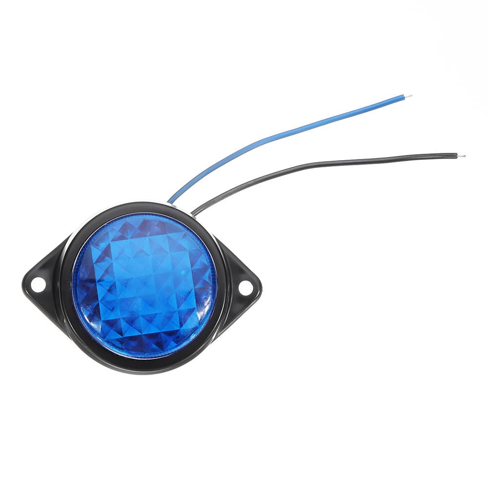 LED Light Clearance Front Rear Side Marker Indicator Lamp Round Outer Display Width Light