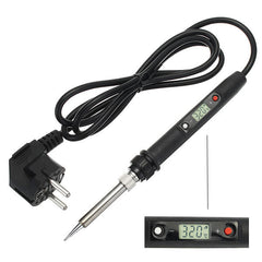 80W LCD Digital Thermostat Adjustable Lead Free Electric Soldering Iron Mini Soldering Station