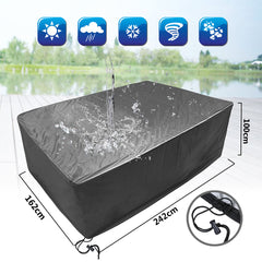 242x162x100cm Patio Garden Outdoor Furniture Set Protector Cover Table Chair Waterproof Cover