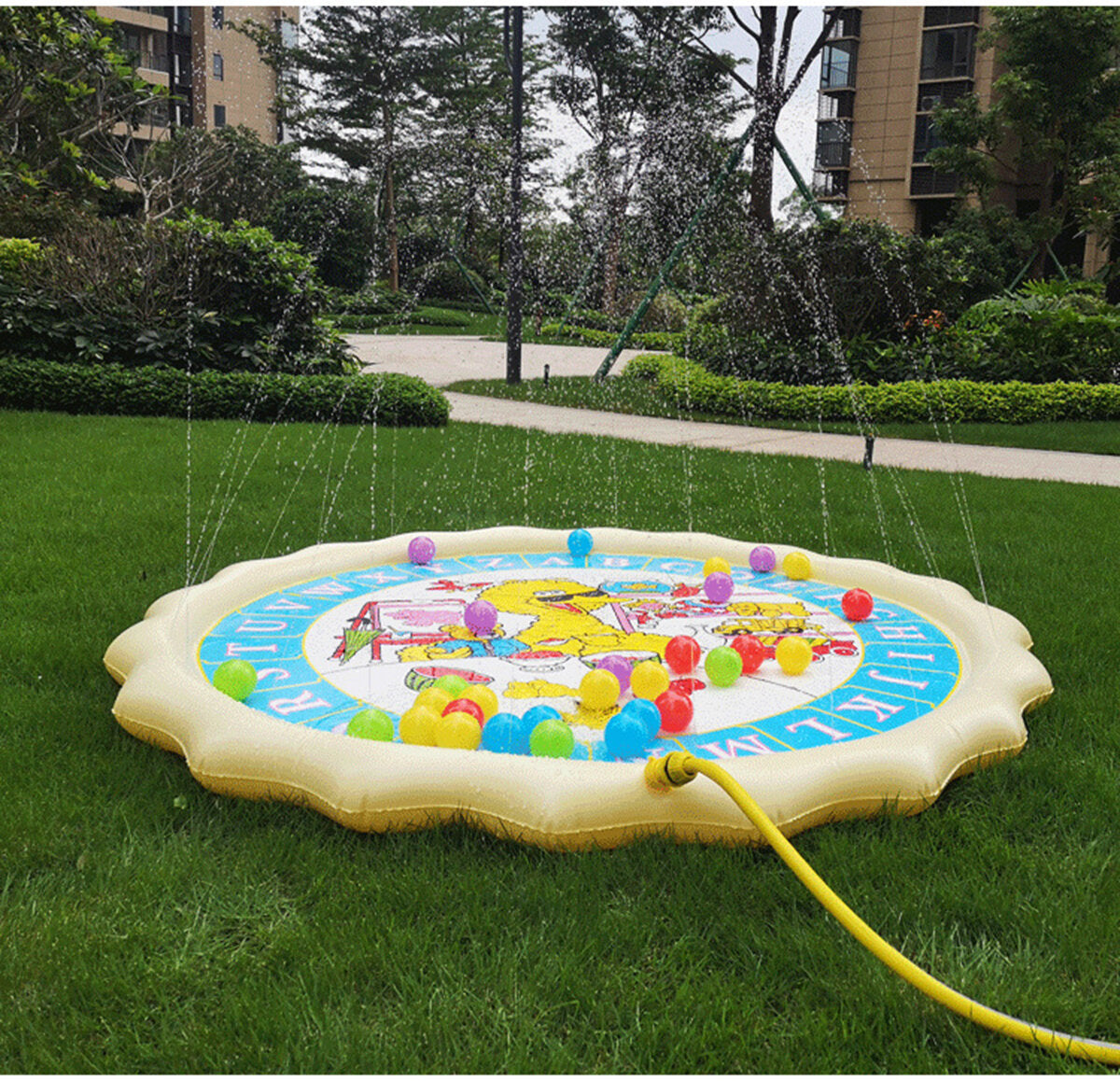 150cm Summer Swimming Air Mattress Kids Inflatable Baby Splash Water Pad Play Mat Children Wading Toys