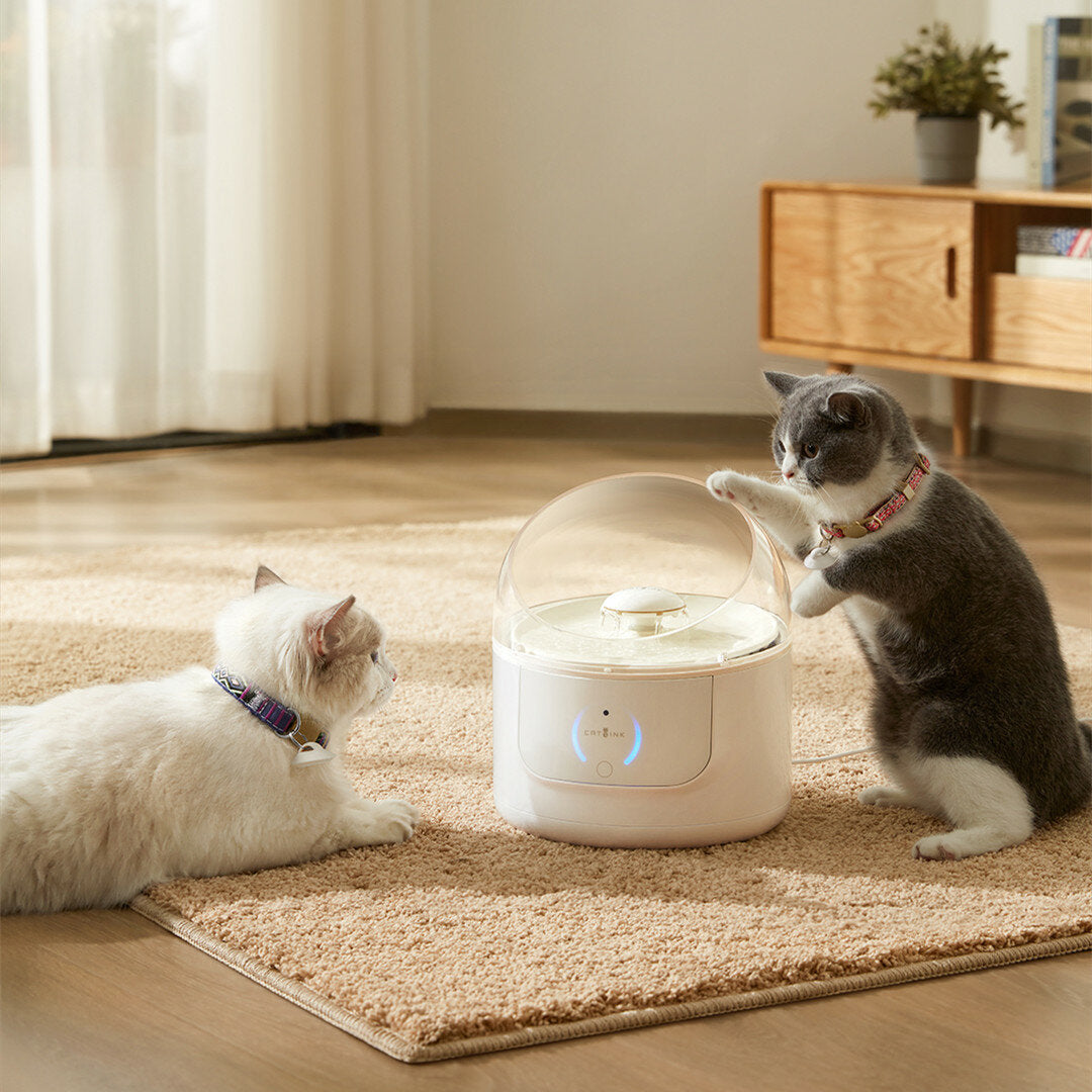 2.3L Smart Fountain Dispenser Pet Drinker Dog Drinking Bowl Cat Feeder Puppy Intelligent Pet Supplies Ultra-Quiet Pump Automatic APP Remote Control