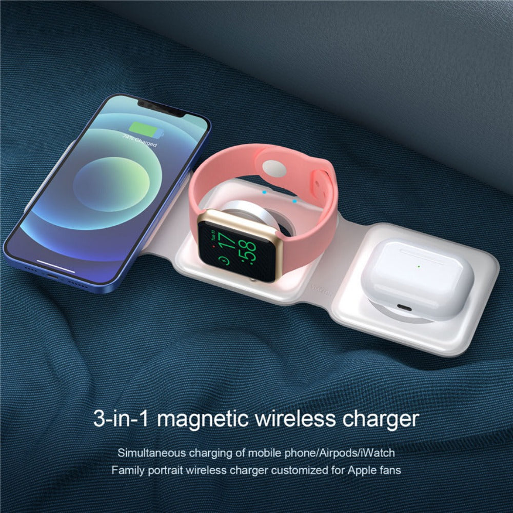 Fast Wireless Charger Pad for iPhone 15, Samsung S23, Hui Mate60, AirPods, Watch