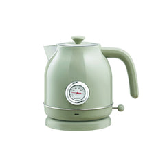 1.7L / 1800W Retro Electric Kettle with Thermometer Display Stainless Steel Water Kettle