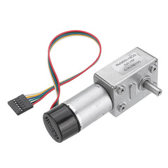 DC 6V Reduction Gear Turbine Motor Worm Self-locking Encoder Motor Signal Feedback