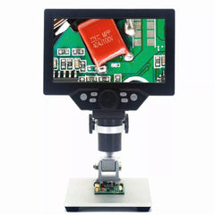 Digital Microscope 12MP 7 Inch Large Color Screen Large Base LCD Display 1-1200X Continuous Amplification Magnifier