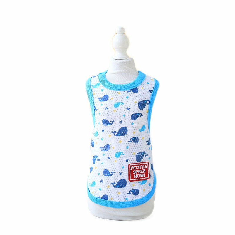 Cartoon Dot Cotton Dog Vest T-Shirts Pet Products Clothes For Dog Pet Dog Clothing Pet T-shirt