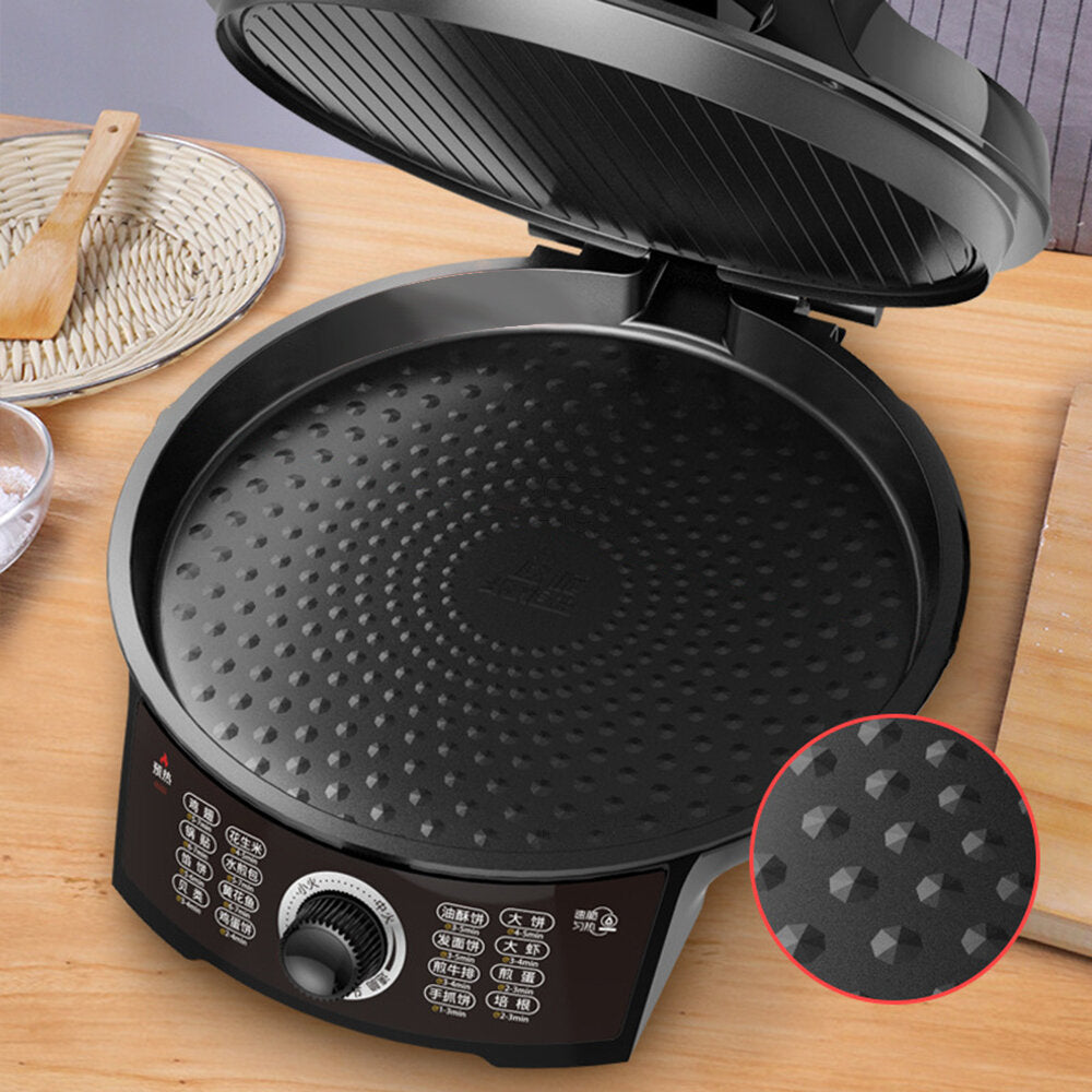 Electric Baking Pan Crepe Maker 1200W Knob Control Three Gears Firepower from Ecological Chain