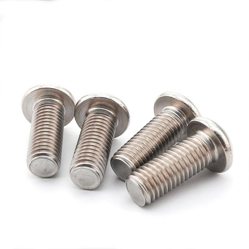 50Pcs M6 Carbon Steel Hex Socket Button Head Screw Bolts 10-20mm