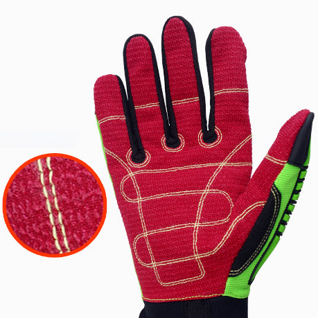 High-Vis Resistant Men&#39;s Gloves Waterproof Oil Resistant Anti-cutting For Outdoor Camping Cycling Sport Gloves