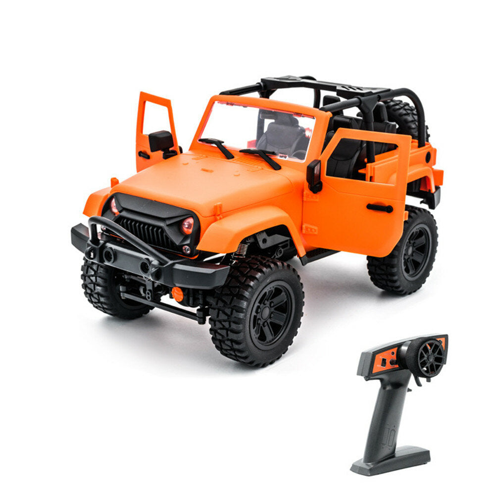 1/14 RC Car 2.4G 4WD Off-Road RC Vehicles with LED Light Climbing RC Truck RTR Model for Jeep