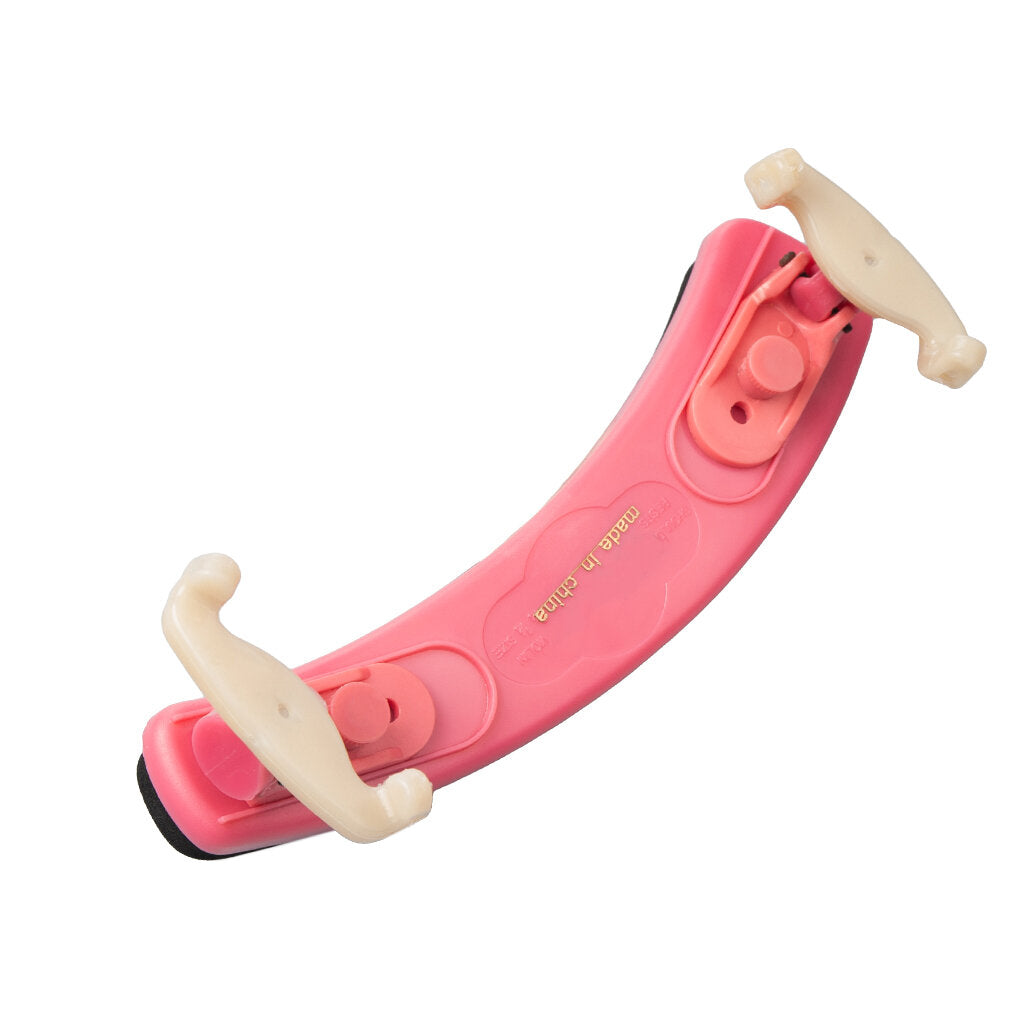 Violin Shoulder Rest Adjustable 1/2 Violin Shoulder Rest Plastic For 1/2 Violin Pink Violin Parts Accessories