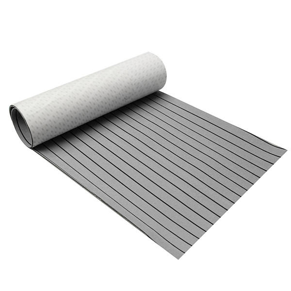 900x2300x6mm EVA Foam Grey&Black Marine Flooring Faux Teak Boat Decking Sheet