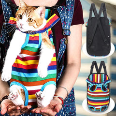 S-XL Size Adjustable Pet Puppy Dog Cat Net Canvas Backpack Front Tote Carrier Travel Shoulder Bag