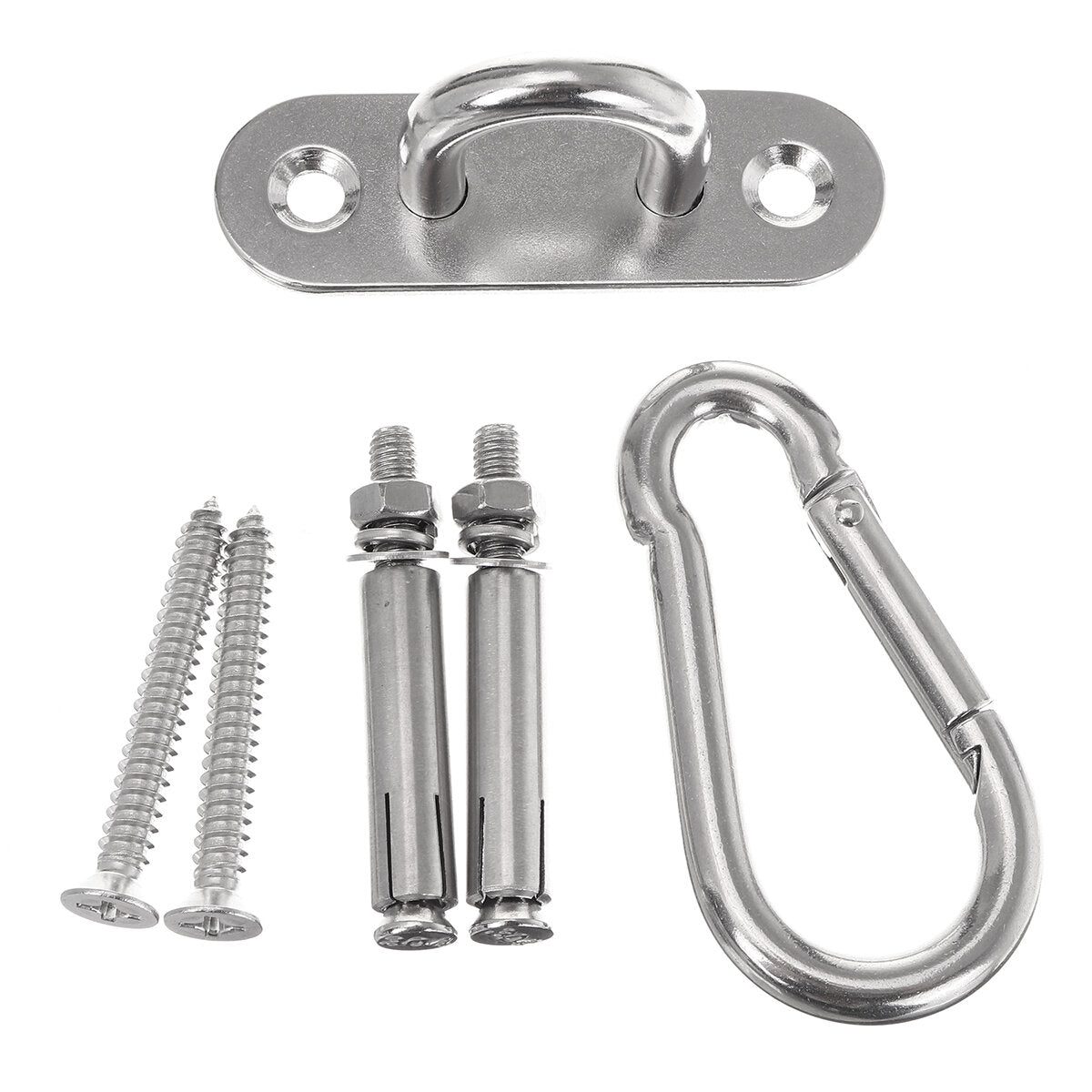 Swing Swivel Hook for Hammock Wall Fixing Plate Hardware Stainless Steel Kit