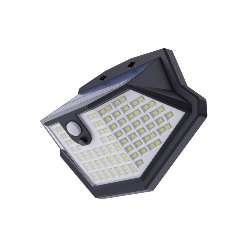 134LED Solar Light 3 Modes Light Sensor PIR Human Induction Wall Lamp IP65 Waterproof