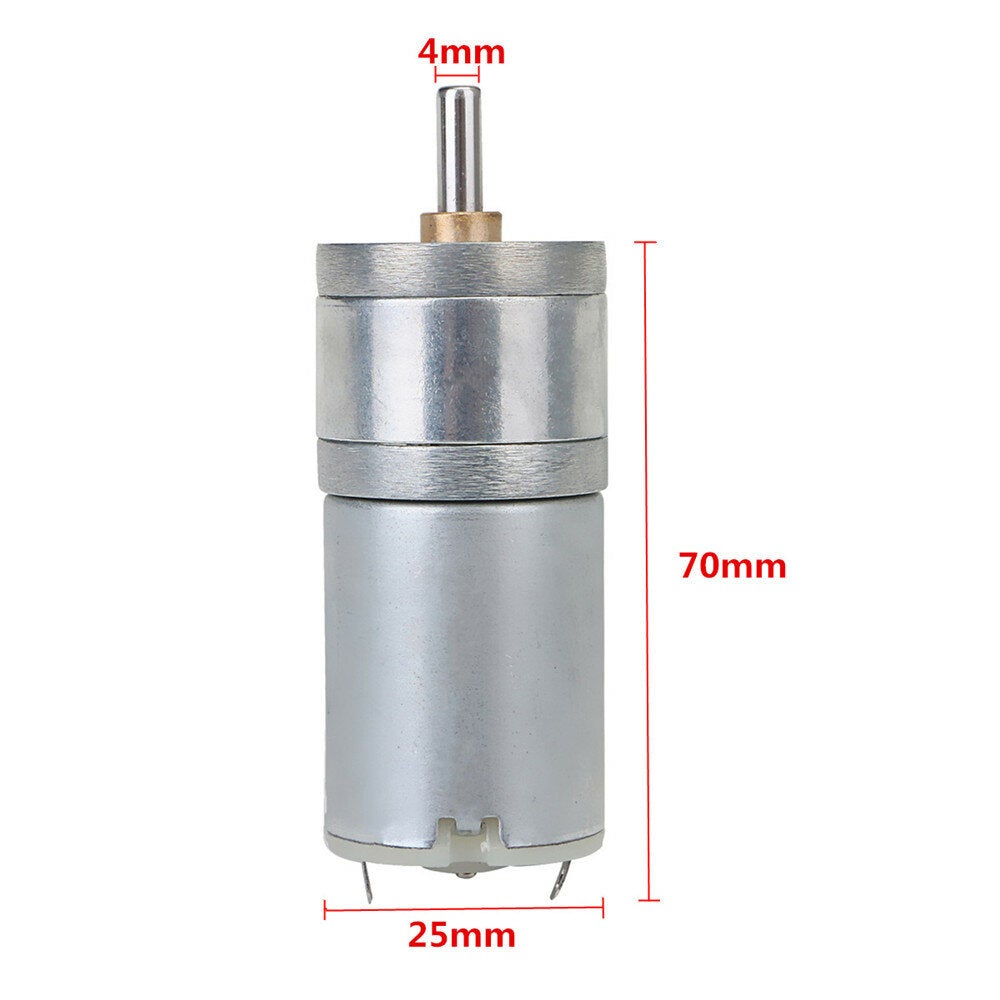 12V DC 1000RPM Large Torque Mini Gear Motor 4mm Diameter Shaft Motor