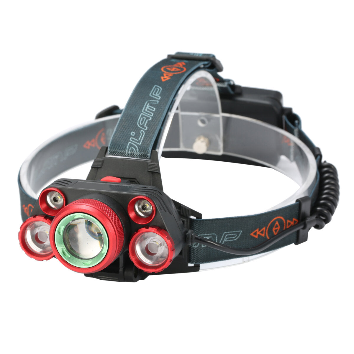 1000LM 5 LED Headlight 5 Modes Adjustable Flashlight IPX6 Waterproof Rechargeable Work Lamp Outdoor Camping Cycling