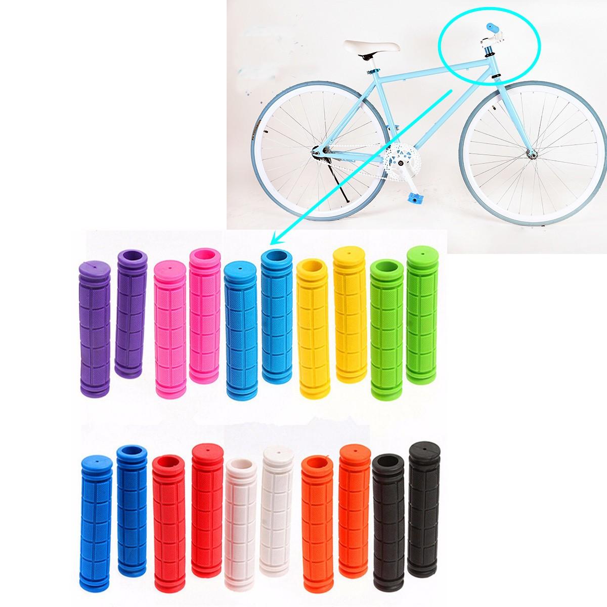 Cycling Bike Bicycle MTB Fixie Lock-on Fixed Gear Rubber Handlebar Grips