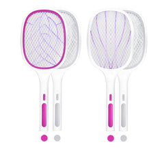 10/6LED Electric Flies Mosquito Swatter 3000V Anti Mosquito Fly Bug Zapper Racket Rechargeable Summer Trap Flies