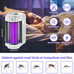 Cordless 3000V Electric Mosquito Zapper Lamp with Rechargeable Battery