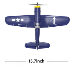 Three batteries Mini F4U EPP 400mm Wingspan 2.4G 6-Axis Gyro One Key Return Aerobatic Indoor RC Airplane Trainer Fixed Wing RTF for Beginner