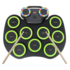 Portable Hand Roll Electronic Drum Flash Bluetooth Drum Set with Built-in Lithium Battery Speaker