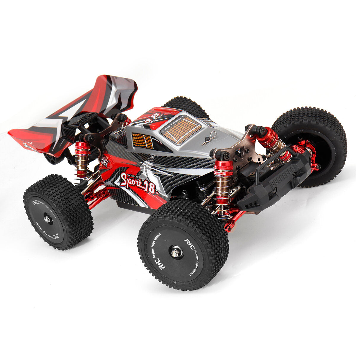 1/14 2.4G Brushless High Speed Alloy Racing RC Car Vehicle Models Two Battery Two Tires