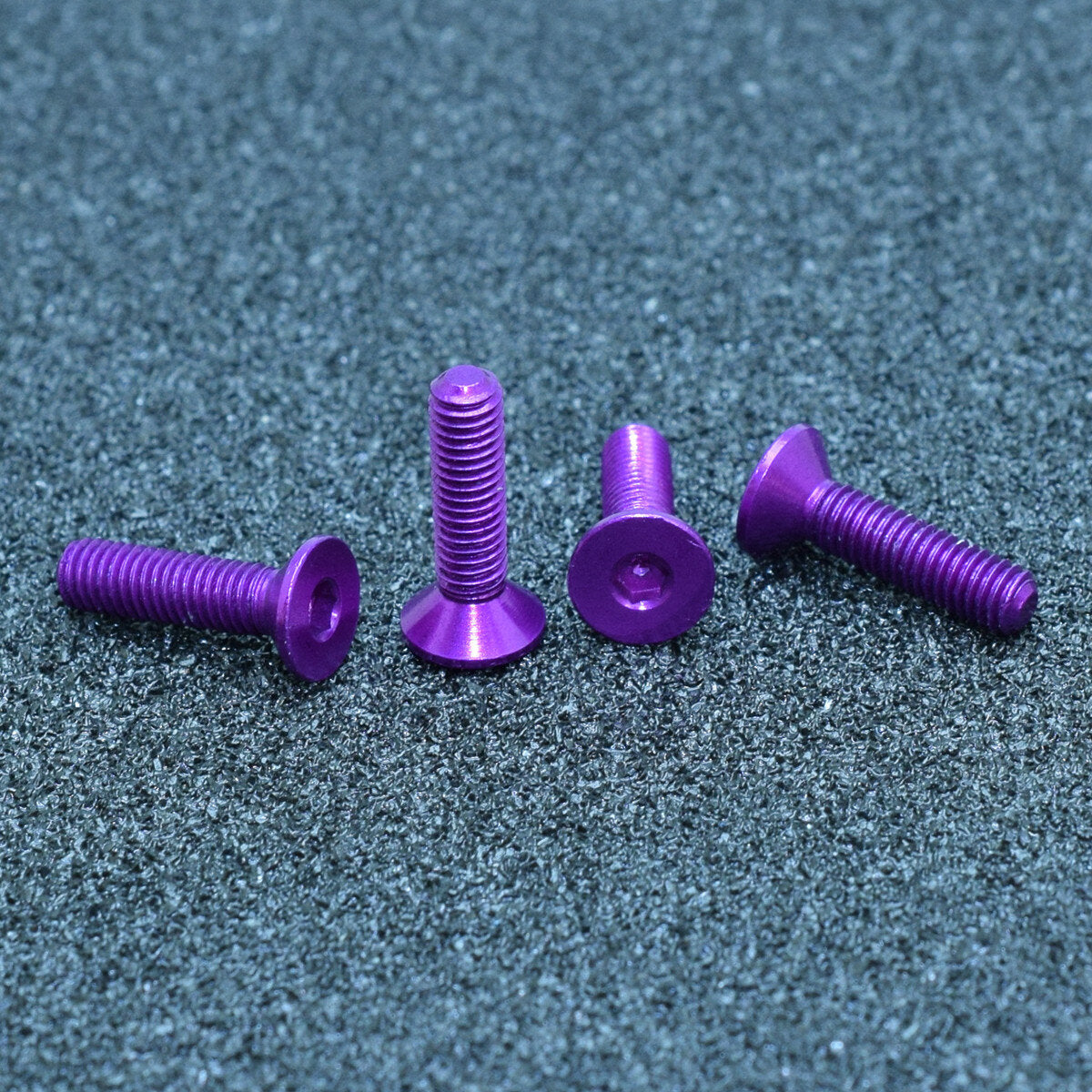 10Pcs M3x14mm Flat Countersunk Head Hex Socket Screw 7075 Aluminum Alloy Metric Bolt Screws