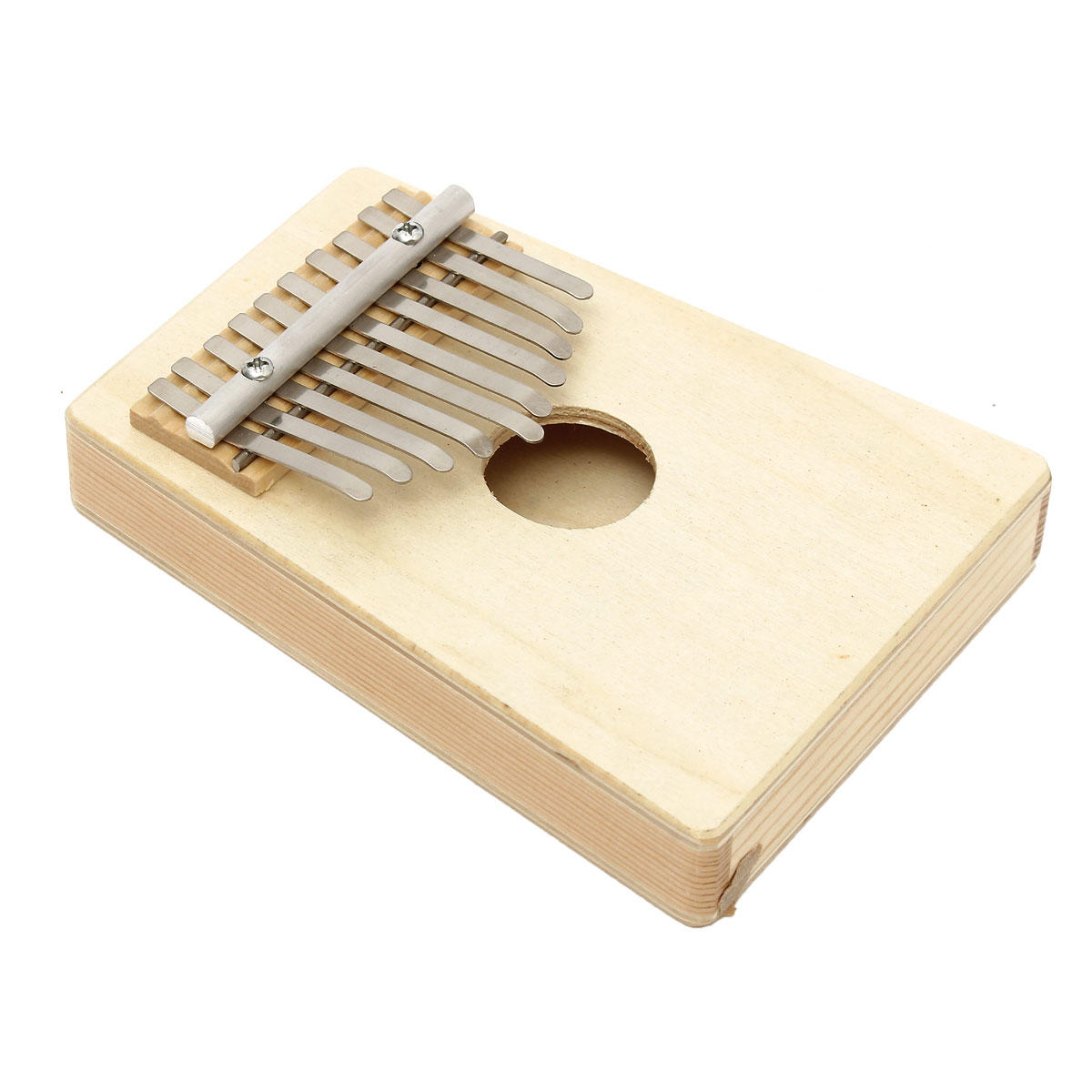 10 Tone Red/Natural Color Portable Wood Kalimba Thumb Piano Finger Percussion