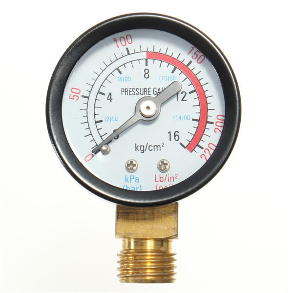 1/2' Inch Brass Water Pressure Reducing Regulator Reducer & Gauge Adjustable