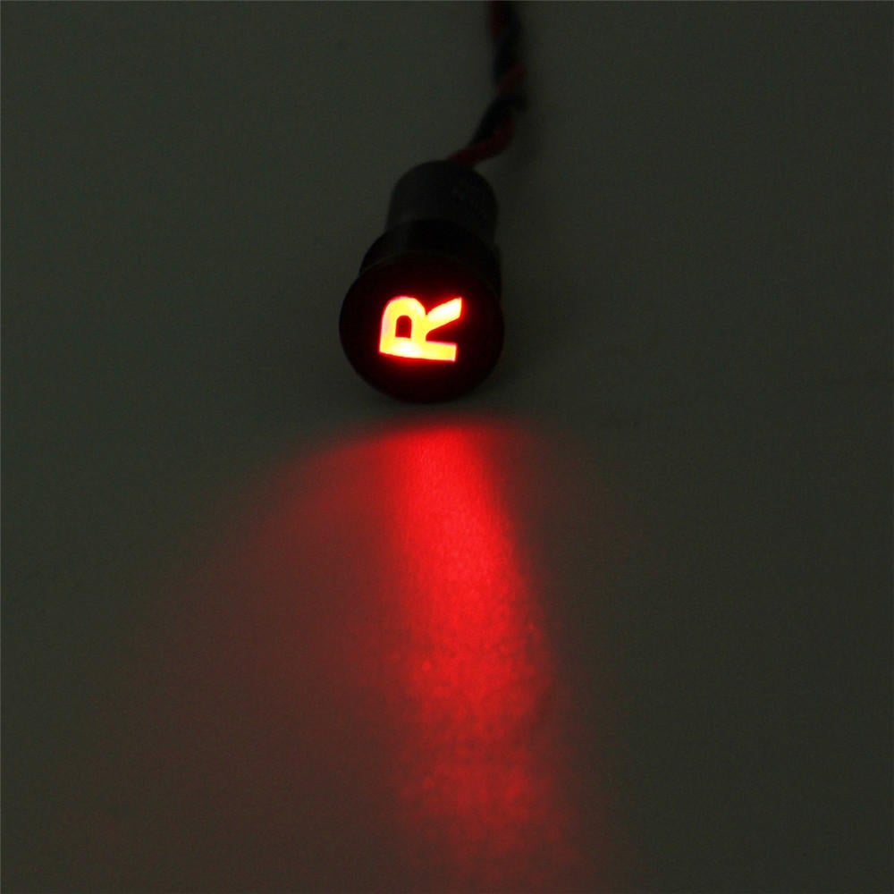 12 8mm LED Dash Panel Warning Light Indicator Lamp With Line And Symbol For Car Boat