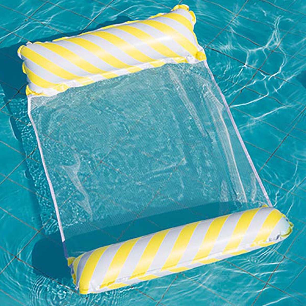 122x70cm Swimming Inflatable Mattress Water Float Hammock Floating Bed Chair Toy Swimming Pools Training Equipment