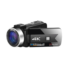 Zoom 4K Video Camera Camcorder for Youtube Live Broadcast IR Night Vision HD DV Video Recorder Digital Camera WiFi APP Control 5-axis Image Stabilization Anti-shake