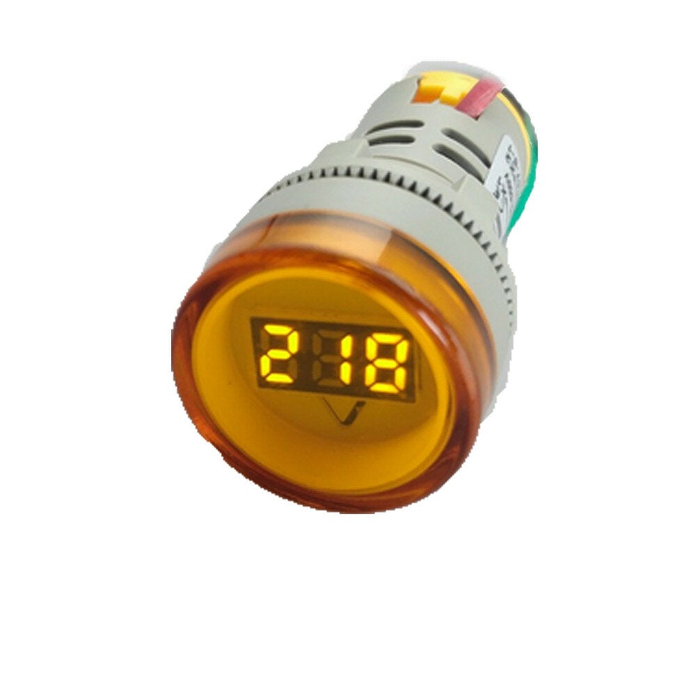 22mm AC 60V-450V LED Digital Voltmeter Indicator Lamp Voltage Gauge Monitor