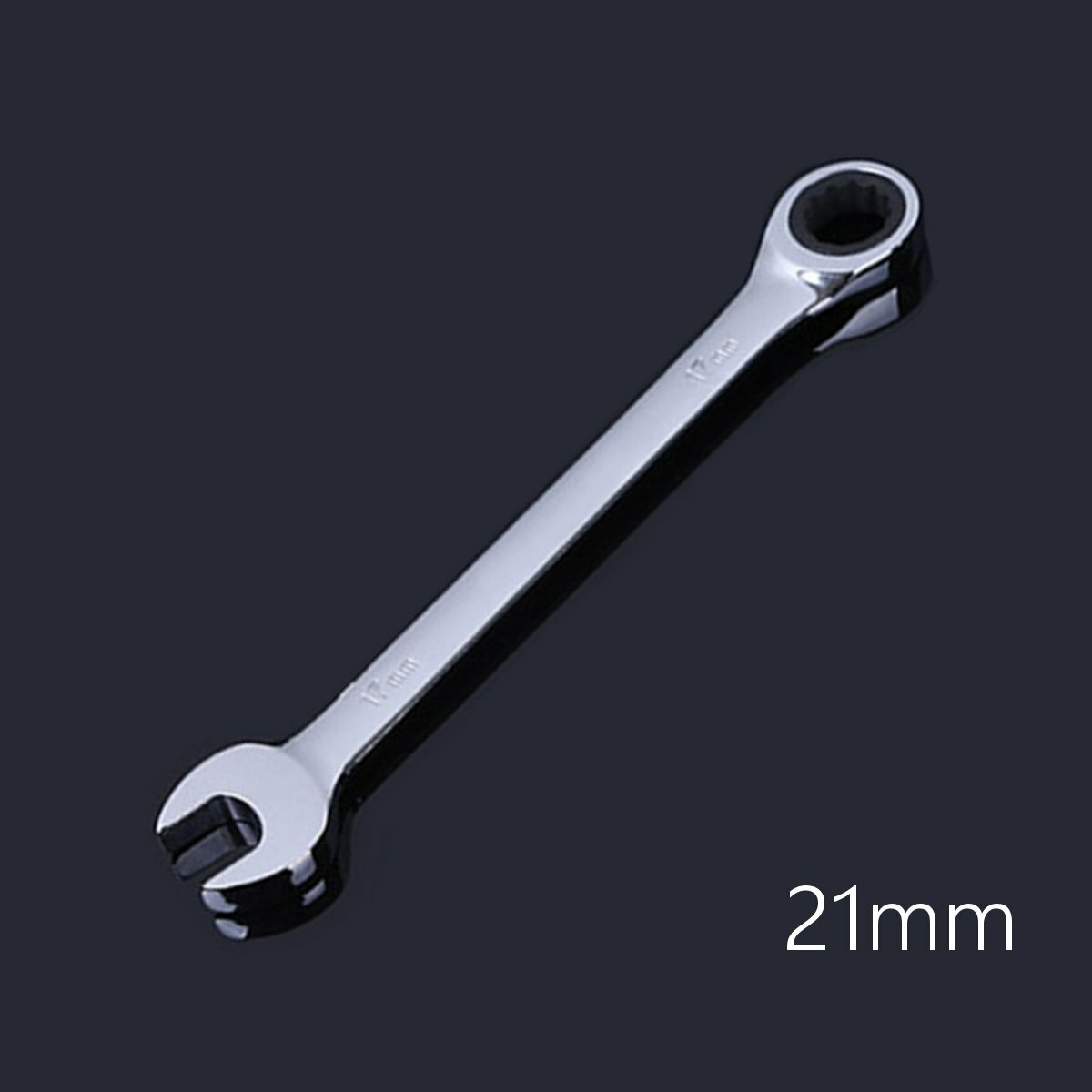 8-32mm Steel Silver Metric Spanner Open End Wrench Ratchet Ring Mechanic Tool
